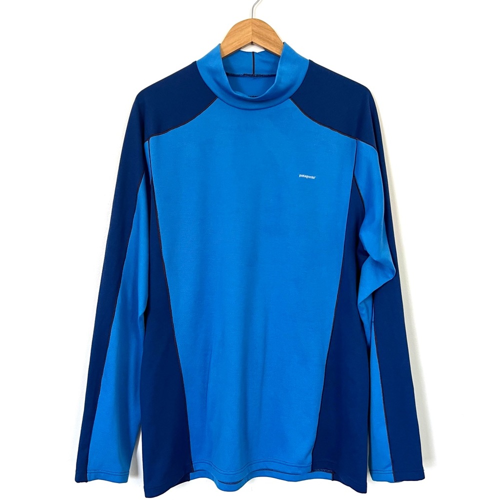 PATAGONIA Men’s Blue Capilene Turtleneck Shirt size XL